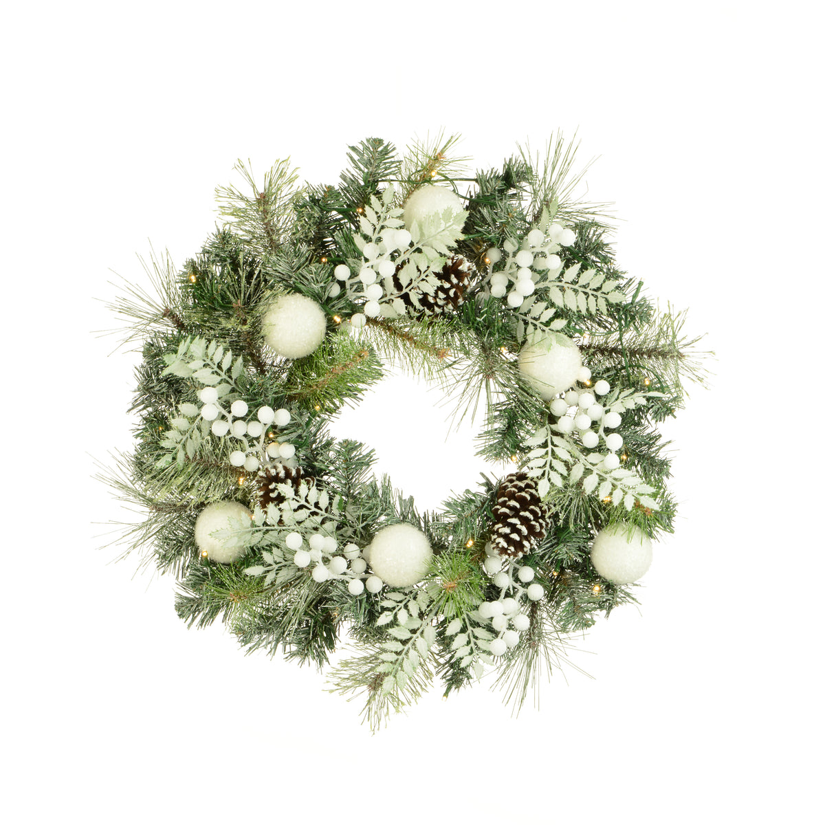 Frosted Berry Christmas Wreath Hunters Interiors of Stamford