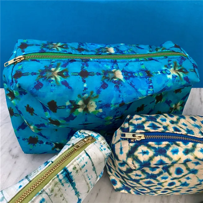 Shibori Washbag (Medium)
