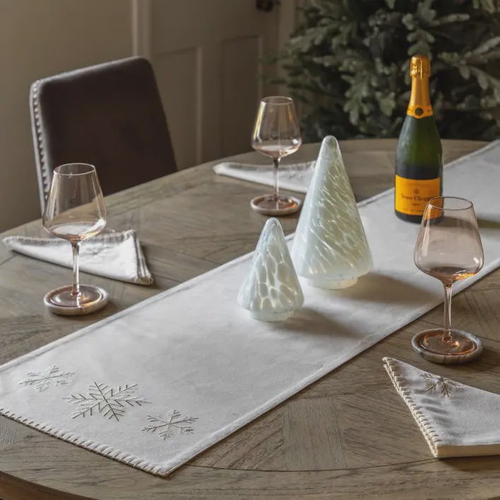 Luxe Snowflake Table Runner