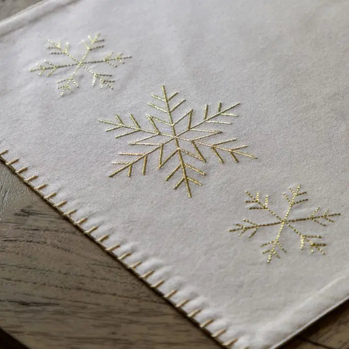 Luxe Snowflake Table Runner
