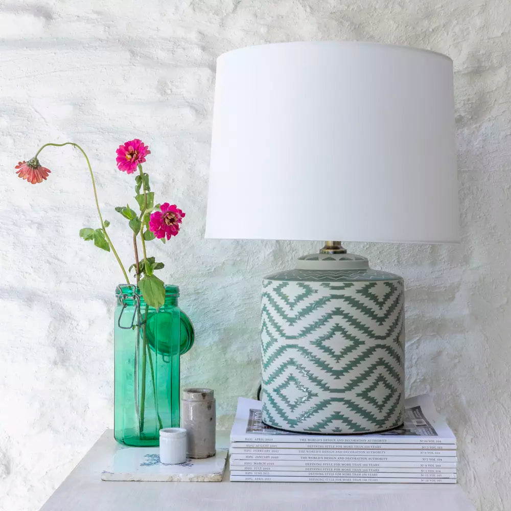 Ikat Sage Lamp