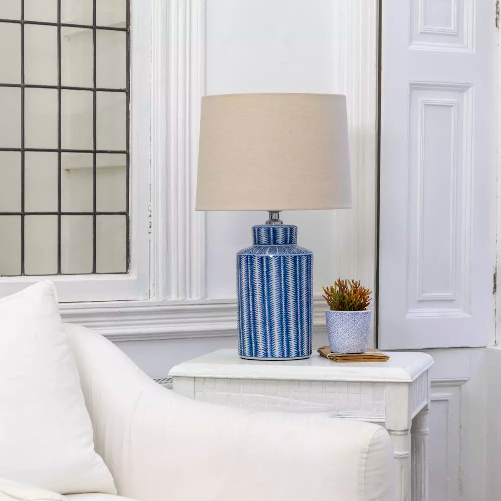 Serrato Lamp Cerulean