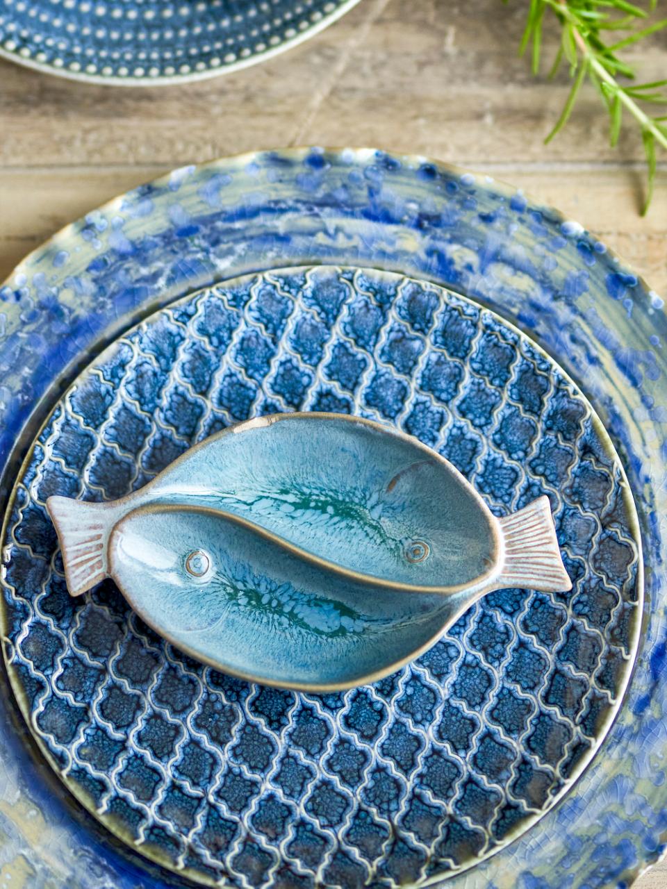 Mei Serving Plate Blue