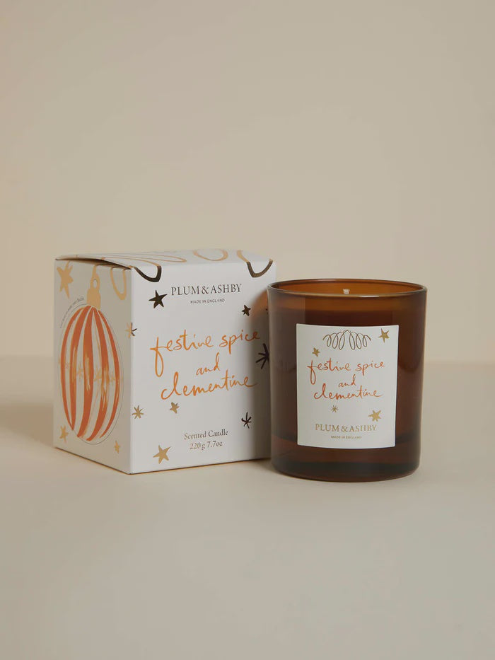 Festive Spice and Clementine Candle