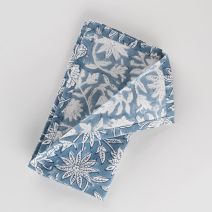 Indigo Floral Hand Printed Napkin