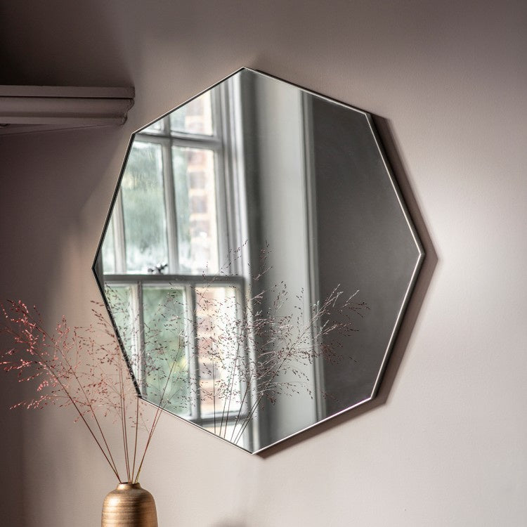 Bowie Octagon Mirror Silver