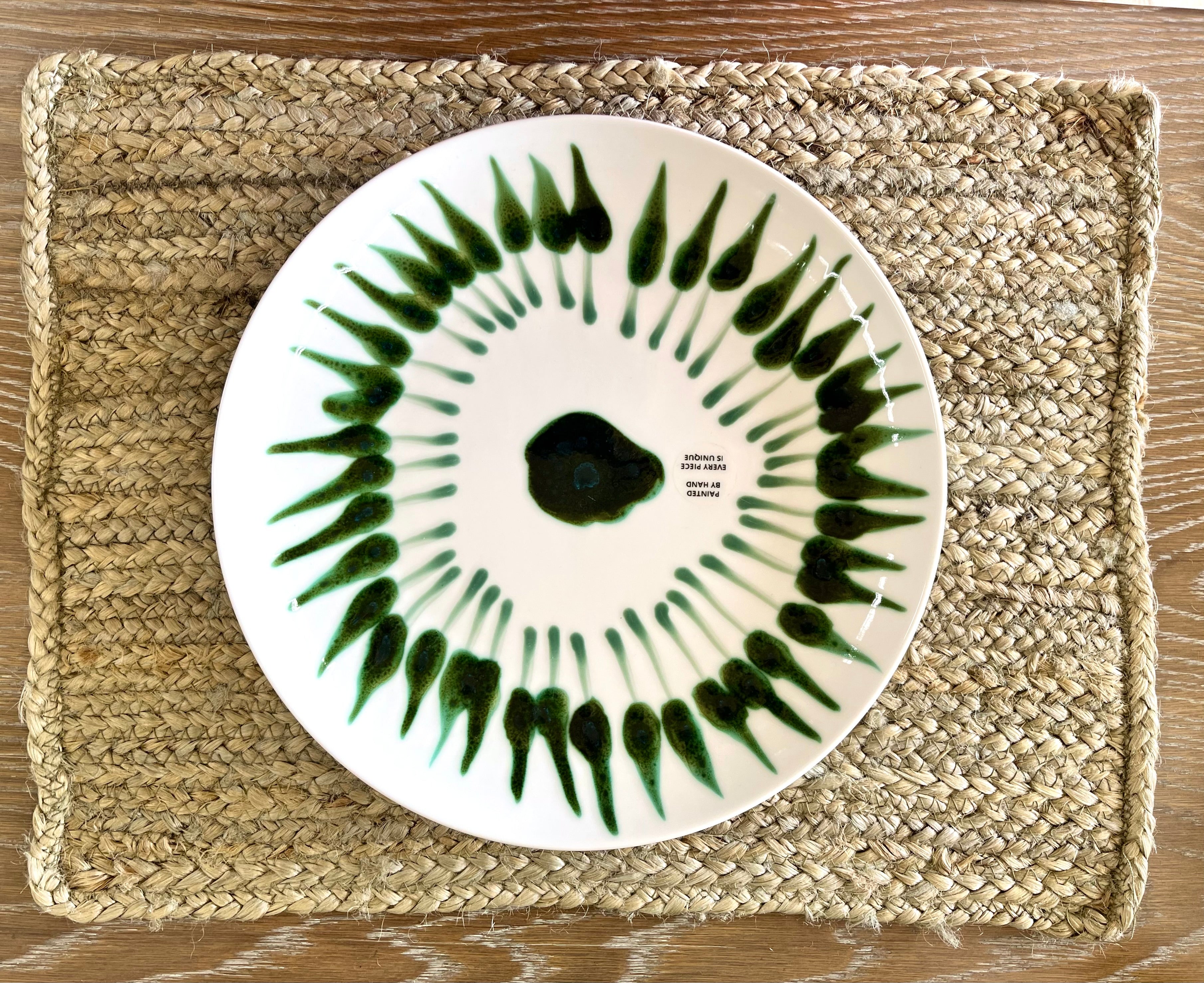 Arts & Craft Dinner Plate Fire - 28cm dia