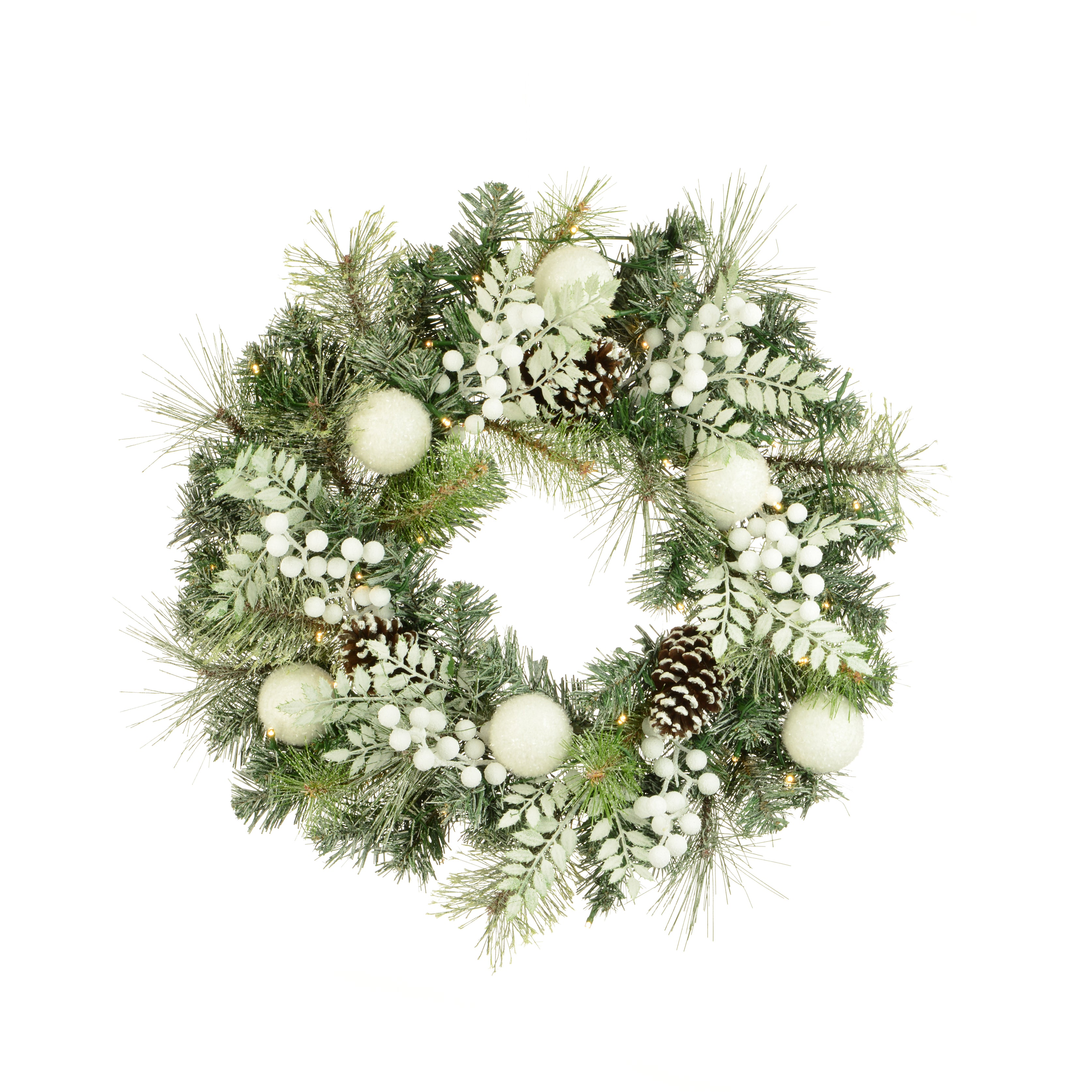 Frosted Berry Christmas Wreath