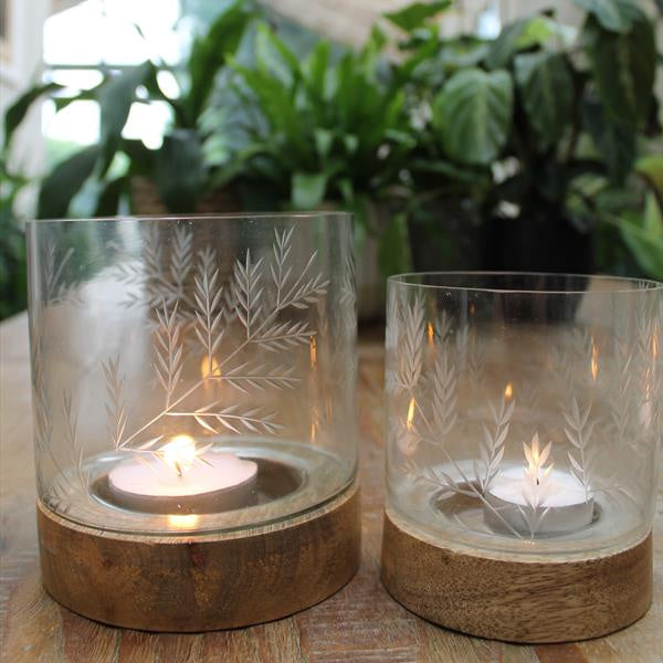 Large Fern Candle Holder