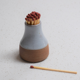 Milk Bottle Match Striker - Eggshell