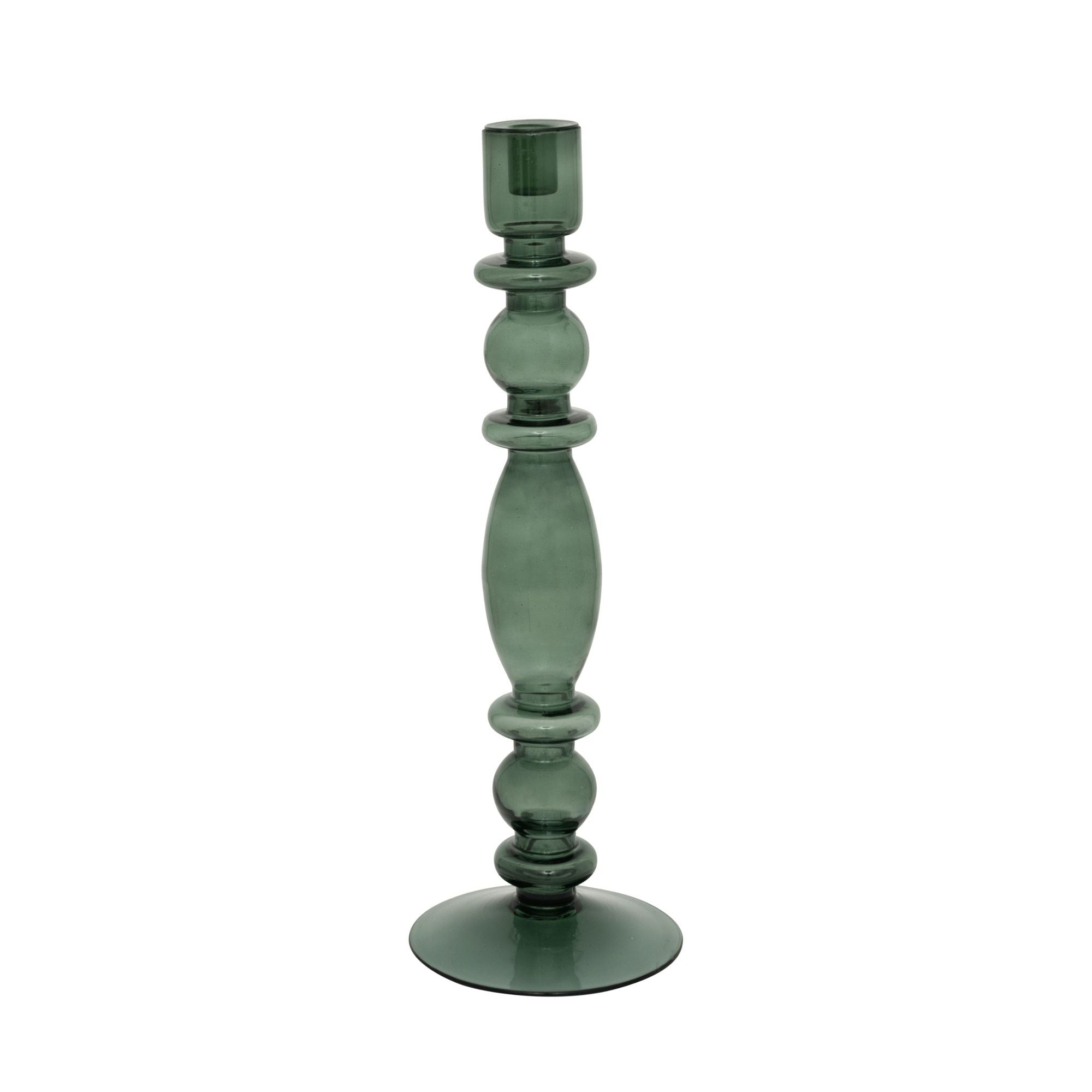 Tall Glass Candle Holder