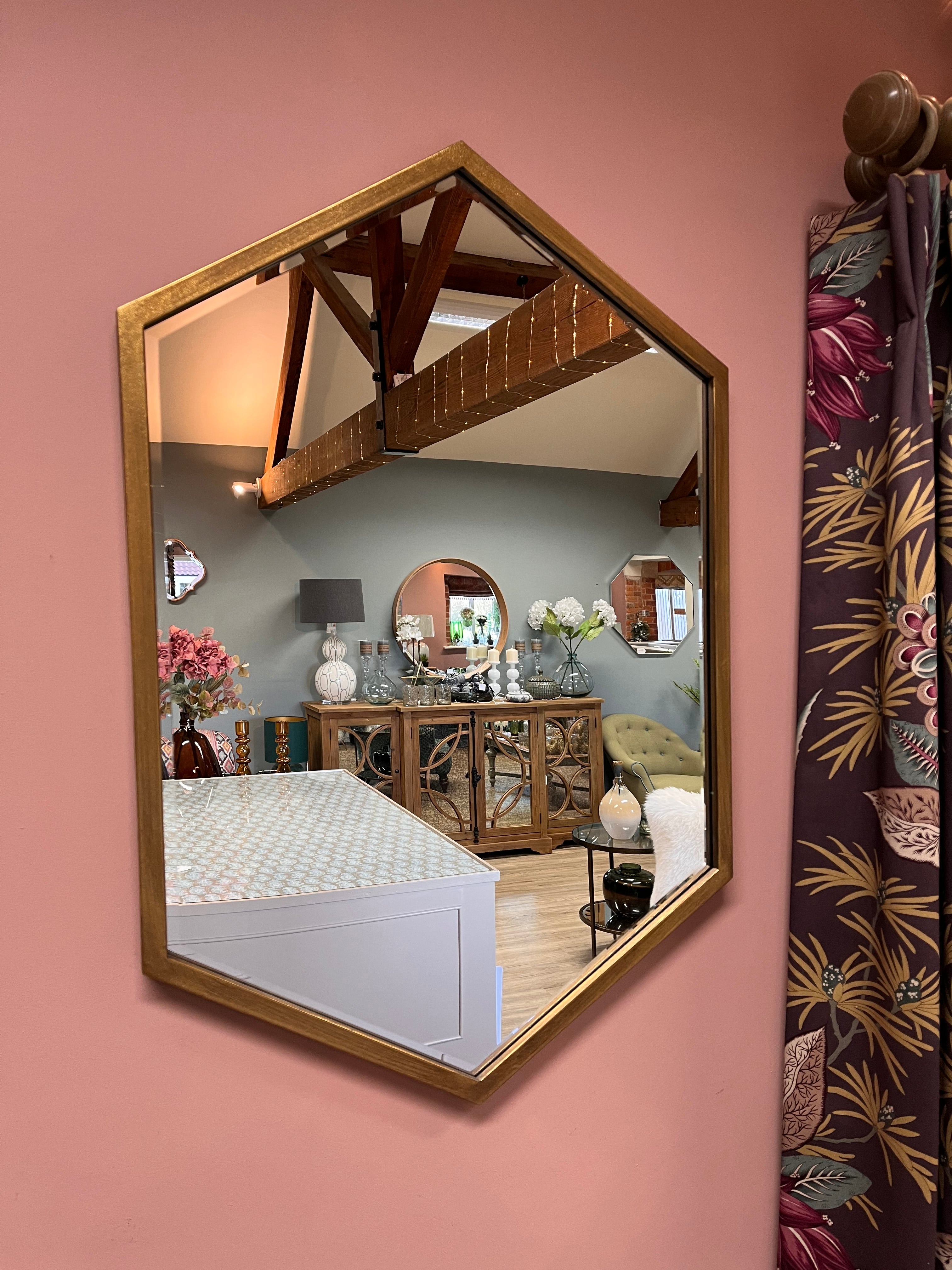 Helston Antique Gold Mirror